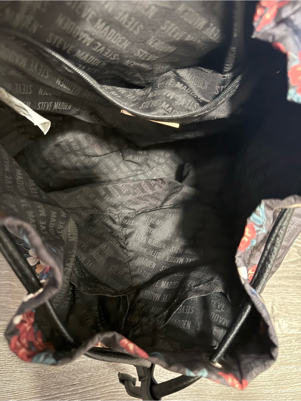 Steve Madden Floral Drawstring Backpack - Picture 9 of 9